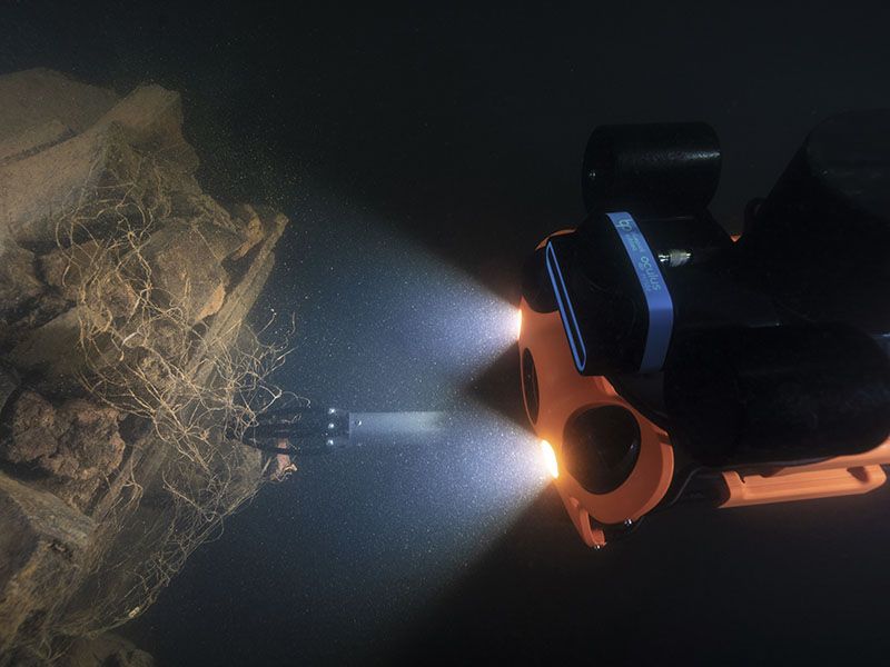Использование подводных дронов в ходе поисково-исследовательских работ